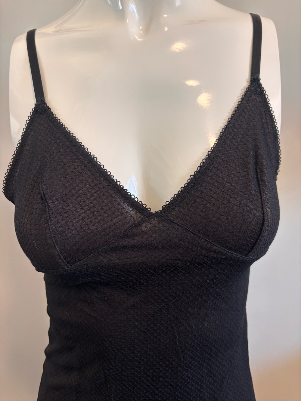 Women’s Asymmetrical Slip Dress - Black - Picture 2 of 4